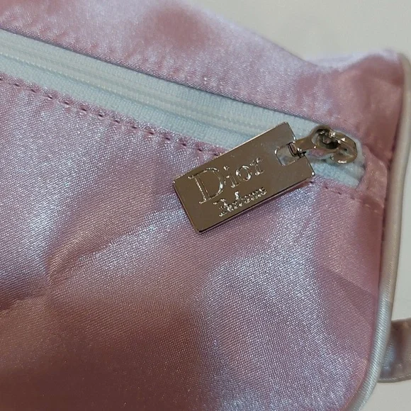 Dior Parfums Pink Satin Cosmetic Bag - Picture 9 of 12